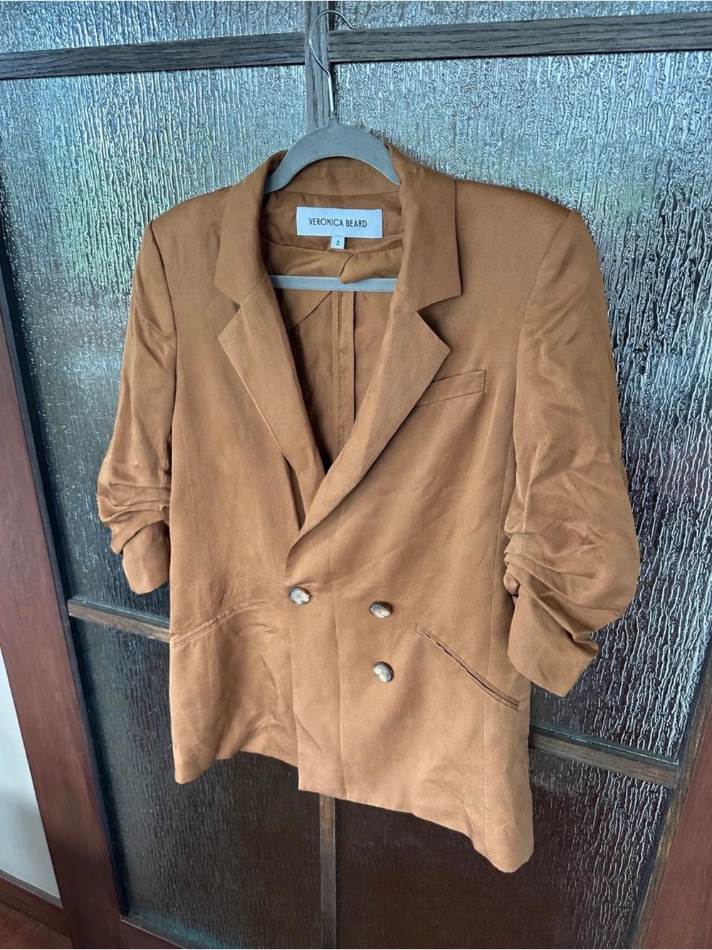 Veronica Beard Rupert Blazer
Women's Tan Double-Breasted Blazer Sz 2 - Picture 8 of 11